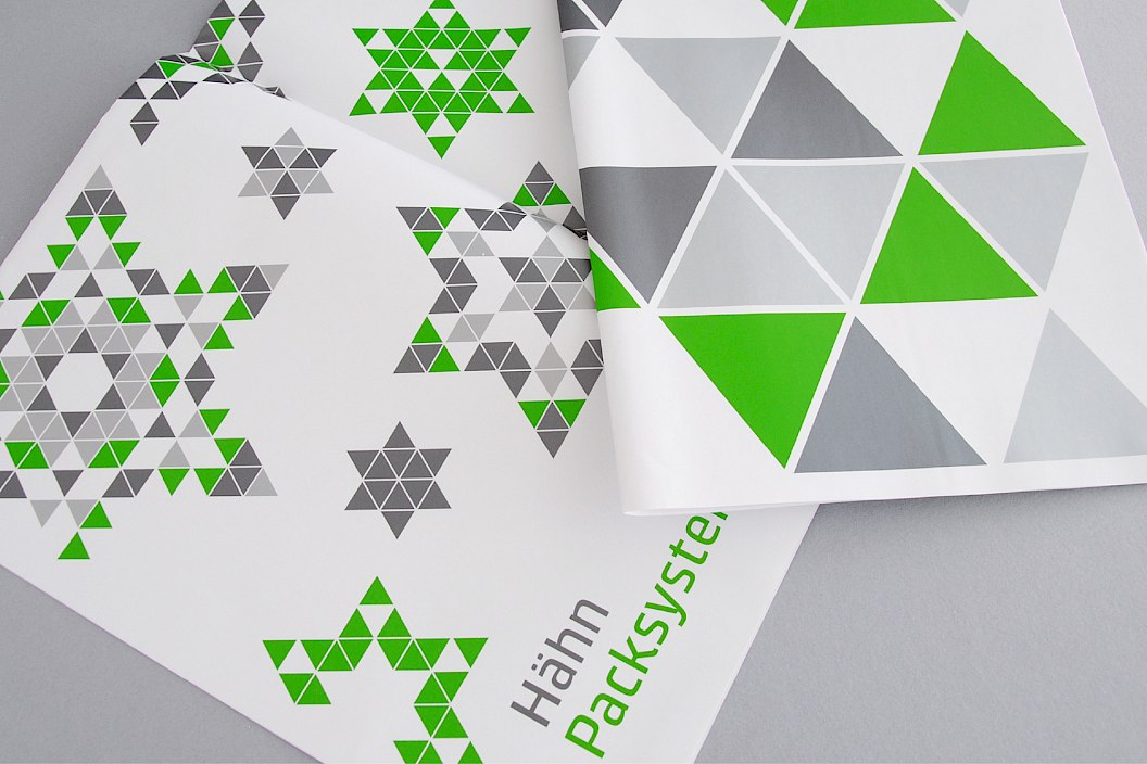 Hähn Packsysteme |  Mailing mit Geschenkpapier | Sehsam | Leipzig | Designagentur | Markenagentur | Kreativagentur | Grafikdesign | Corporate Design | Corporate Identity | Markenstrategie | Markendesign | Markenanwendung | Gestaltung