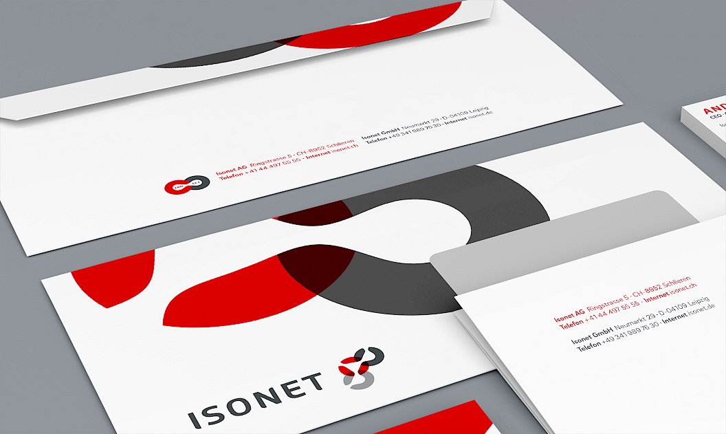 Isonet AG | Geschäftsausstattung | Briefbogen | Briefpapier |  Briefumschlag | Logo | Sehsam | Leipzig | Designagentur | Markenagentur | Kreativagentur | Grafikdesign | Corporate Design | Corporate Identity | Markenstrategie | Markendesign | Markenanwendung | Gestaltung