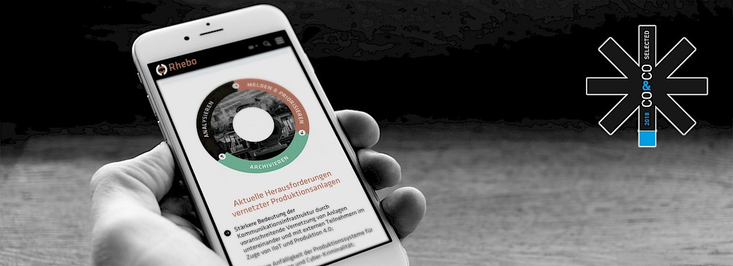 Corporate Design | Rhebo GmbH | Startup | Logo | Co & Co | Auszeichnung | Website | Responsiv | Infografik | Sehsam | Leipzig | Designagentur | Markenagentur | Kreativagentur | Grafikdesign | Corporate Design | Corporate Identity | Markenstrategie | Markendesign | Markenanwendung | Gestaltung